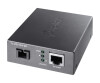 TP -Link TL -FC11A -20 - Media converter - 100MB LAN - 10Base -T, 100Base -TX, WDM - SC / UPC single mode / RJ -45 - up to 20 km - 1550 (TX)
