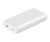 Belkin Boost Charge - Powerbank - 20,000 mAh - 30 watts - Fast Charge, PD - 2 Outside connection points (USB, USB -C)