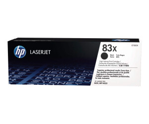 HP 83X - Hohe Ergiebigkeit - Schwarz - original -...