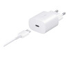 Samsung Fast Charging Wall Charger EP-TA800 - Netzteil - 25 Watt - 3 A - Ultra Fast Charge (24 pin USB-C)
