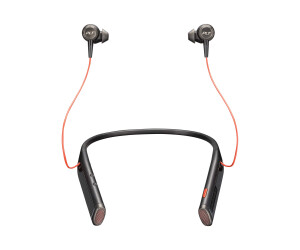 Poly Voyager 6200 UC - headset - earplugs - neck bracket