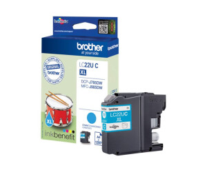 Brother LCLC22UC - XL - Cyan - original - Tintenpatrone