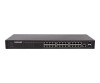 Intellinet 24-Port Web-Managed Gigabit Ethernet Switch mit 2 SFP-Ports, 24 x 10/100/1000 Mbit/s RJ45 Ports + 2 x SFP, IEEE 802.3az Energy Efficient Ethernet, SNMP, QoS, VLAN, ACL, 19" Rackmount