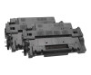 HP 55x - 2 -pack - high productive - black - original - laser jet - toner cartridge (CE255XD)