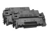 HP 55X - 2er-Pack - Hohe Ergiebigkeit - Schwarz - original - LaserJet - Tonerpatrone (CE255XD)