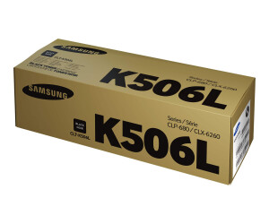 Samsung CLT -K506L - black - original - toner cartridge