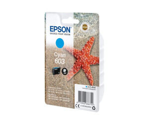 Epson 603 - 2.4 ml - Cyan - original - Blisterverpackung