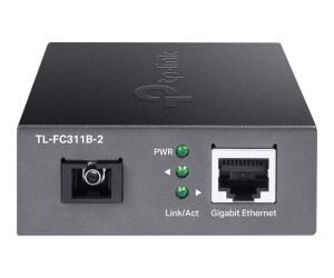 TP-LINK TL-FC311B-2 - V1 - Medienkonverter - GigE - 1000Base-T, WDM, 1000Base-SC - RJ-45 / SC Single-Modus - bis zu 2 km - 1310 (TX)