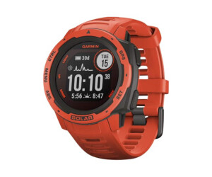 Garmin Instinct Solar - Feuerrot - Sportuhr mit Band