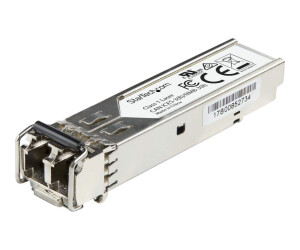 StarTech.com SFP1GSXEMCST Transceiver Modul (SFP Module, 1000Base-SX Dell EMC kompatibel, Glasfaser, 850nm, LC Multimode mit DDM)