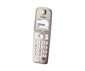 Panasonic KX -TGE260 - cordless phone - answering machine with phone number/knocking function