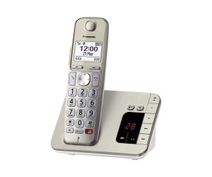 Panasonic KX -TGE260 - cordless phone - answering machine with phone number/knocking function