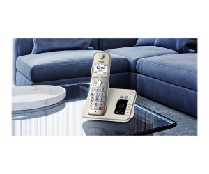 Panasonic KX -TGE260 - cordless phone - answering machine with phone number/knocking function