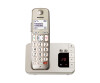 Panasonic KX -TGE260 - cordless phone - answering machine with phone number/knocking function