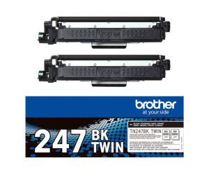 Brother TN247BK TWIN - 2er-Pack - Hohe Ergiebigkeit