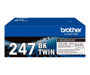 Brother TN247BK TWIN - 2er-Pack - Hohe Ergiebigkeit