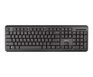 Trust TK-350 - Tastatur - kabellos - 2.4 GHz