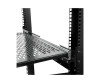 StarTech.com 2HE ausziehbarer Rack-Fachboden belüftet - 22.7kg - 19 Serverschrank Rack-Shelf - Schwarz - Rack - Regal - 1U - 48.3 cm (19")