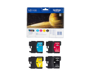 Brother LC1100 Value Pack - 4er-Pack - Schwarz, Gelb, Cyan, Magenta