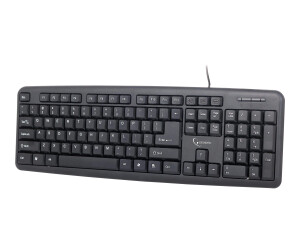 Gembird KB-U-103 - Tastatur - USB - USA - Schwarz