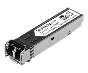 StarTech.com Cisco kompatibel Gigabit SFP Transceiver Modul MM LC - Mini-GBIC bis 550m - Glasfaser Transceiver 850nm 1000Base-SX - SFP (Mini-GBIC)-