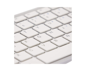 R-Go Compact Tastatur, QWERTZ (DE), weiß, drahtgebundenen