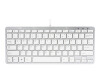 R-Go Compact Tastatur, QWERTZ (DE), weiß, drahtgebundenen