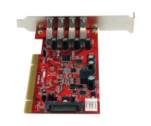 Startech.com 4 Port USB 3.0 PCI interface card - PCI...