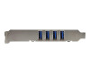 StarTech.com 4 Port USB 3.0 PCI Schnittstellenkarte - PCI SuperSpeed USB 3.0 Controller Karte - 2 x USB3.0 (Buchse)