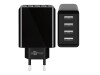Goobay Netzteil - 30 Watt - 3 A - 4 Ausgabeanschlussstellen (4 x USB)