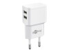 Goobay Dual USB charger - Netzteil - 12 Watt - 2.4 A - 2 Ausgabeanschlussstellen (USB)