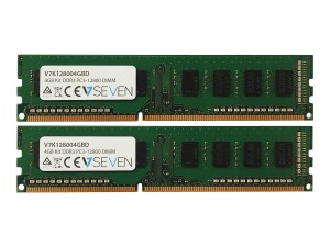 V7 DDR3 - kit - 4 GB: 2 x 2 GB - DIMM 240-PIN