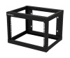 StarTech.com 6HE 19 Zoll Wand Netzwerk Rack - 2 Pfosten, 48cm tief mit offener Rahmen, für AV/IT/Kommunikation/Patch Panel - mit Käfigmuttern, Schrauben und Klettband - Cisco 2960 (RK619WALLO)