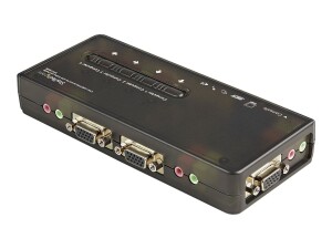 StarTech.com 4 Port VGA / USB KVM Switch inkl. Kabel und...
