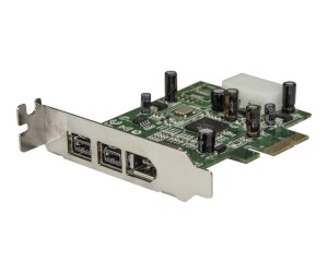 StarTech.com 3 Port 800+400 FireWire PCI Express Schnittstellen Low Profile Combo Karte