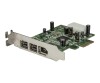 Startech.com 3 Port 800+400 Firewire PCI Express interfaces low profile combo card