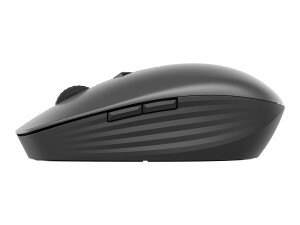 HP 710 - Maus - wiederaufladbar - 7 Tasten - kabellos - Bluetooth 5.3, 2.4 GHz - kabelloser Empfänger (USB)