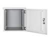 IC Intracom Intellinet - Housing - IP55, 2 Integrated fans - Suitable for wall mounting - light gray, RAL7035 - 12U - 48.3 cm (19 ")