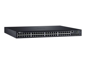 Dell Networking N1548P - Switch - L2+ - managed - 48 x 10/100/1000 + 4 x 10 Gigabit SFP+ - Luftstrom von vorne nach hinten - an Rack montierbar - PoE+ (30.8 W)