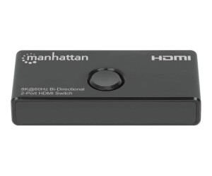 Manhattan 8KA60HZ Bidirectional 2-Port HDMI Switch...
