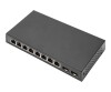 Digitus 8 -Port Gigabit + 2 Gigabit SFP Ports - Unmanaged - Gigabit Ethernet (10/100/1000) - Vollduplex