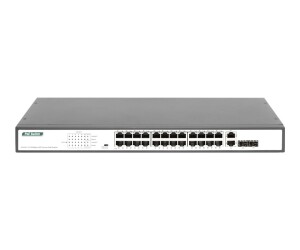 Digitus 24-Port Fast Ethernet Poe Switch, 19 inches,...