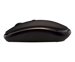 V7 MW550BT - mouse - right and left -handed - optically - 4 keys - wireless - Bluetooth, 2.4 GHz - wireless receiver (USB)