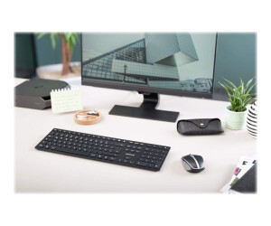 Cherry KW 9100 SLIM - Tastatur - kabellos - 2.4 GHz, Bluetooth 4.0