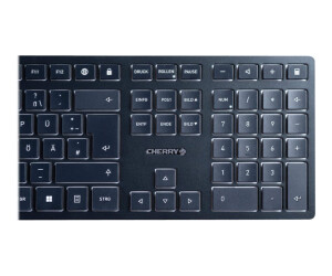 Cherry KW 9100 SLIM - Tastatur - kabellos - 2.4 GHz, Bluetooth 4.0