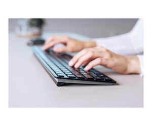 Cherry KW 9100 SLIM - Tastatur - kabellos - 2.4 GHz, Bluetooth 4.0