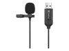 Sandberg Streamer USB Clip Microphone