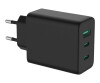 ROTRONIC-SECOMP Value - Netzteil - GaN-Technologie - 65 Watt - 5 A - 3 Ausgabeanschlussstellen (USB, 2 x USB-C)