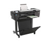 HP DesignJet T830 - 610 mm (24 ") Multifunction printer - Color - ink beam - 610 x 2770 mm (original)