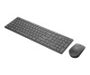 Lenovo Professional Ultraslim Combo - Tastatur-und-Maus-Set - kabellos - 2.4 GHz - QWERTY - USA/Europa - Iron Gray - für ThinkCentre M90; M90n-1 IoT; ThinkPad P73; X1 Carbon (7th Gen)